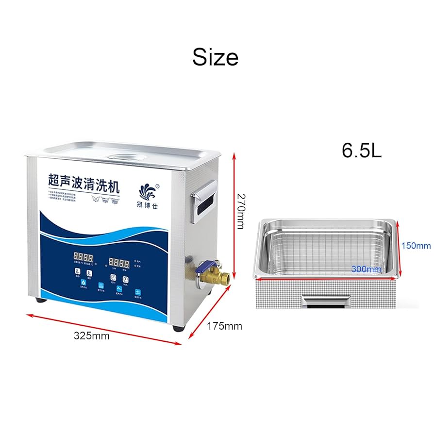 Sonic Wave Cleaning Machine 6.5L Digital Ultrasonic Parts
